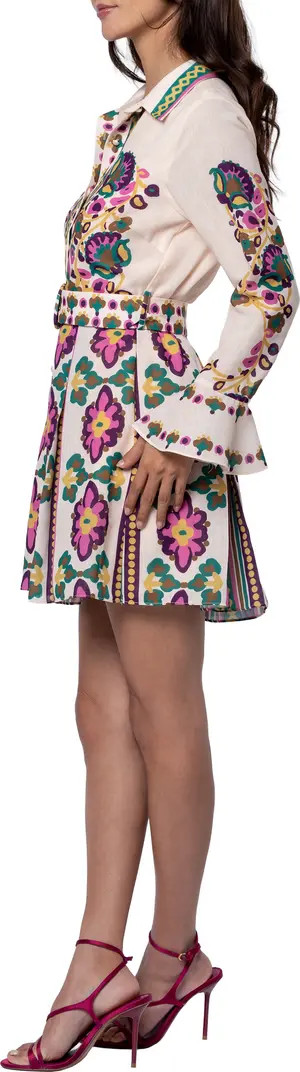 Maris Mixed Print Long Sleeve Shirtdress | Nordstrom