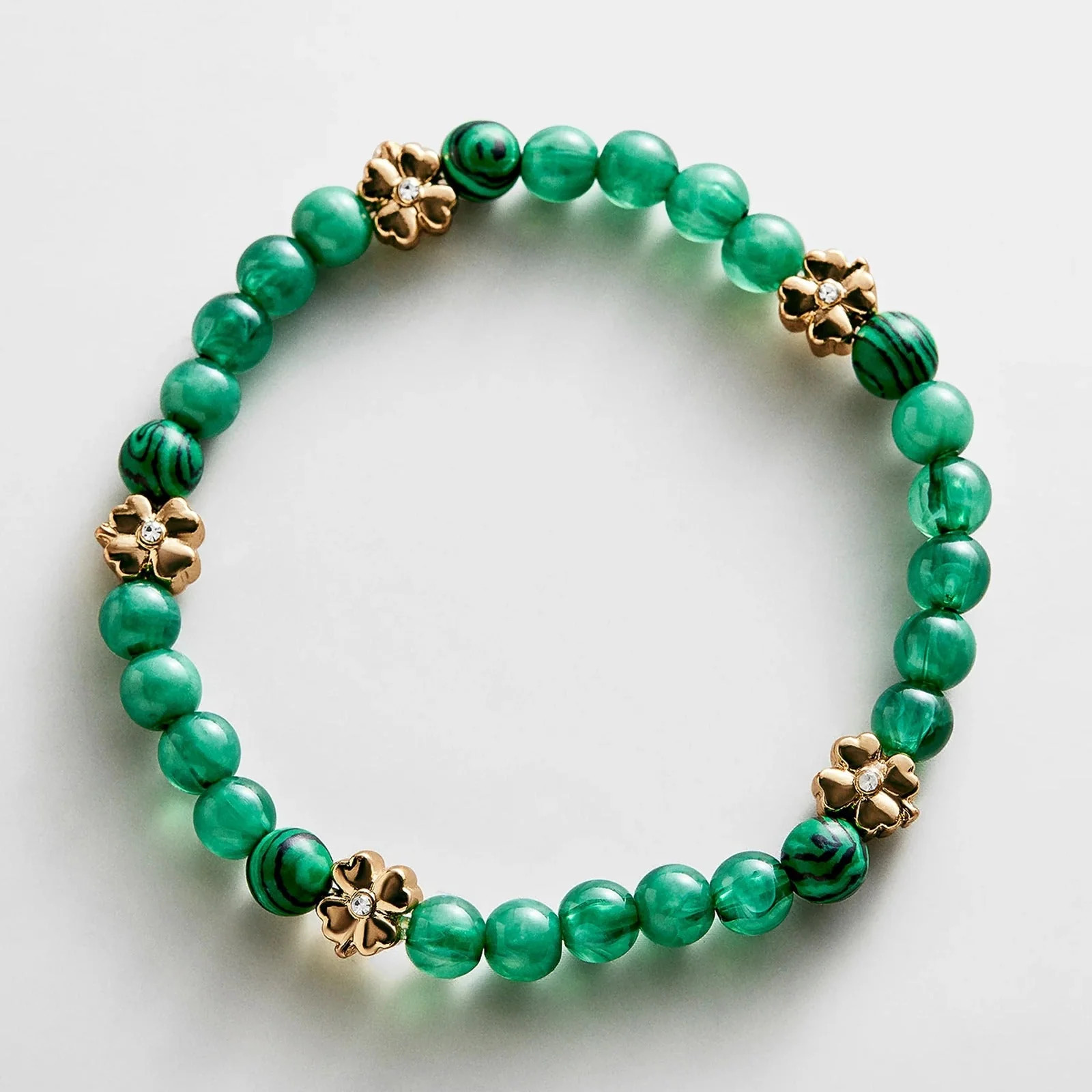 Peace of Mind Semi-Precious Bracelet - Clover | BaubleBar