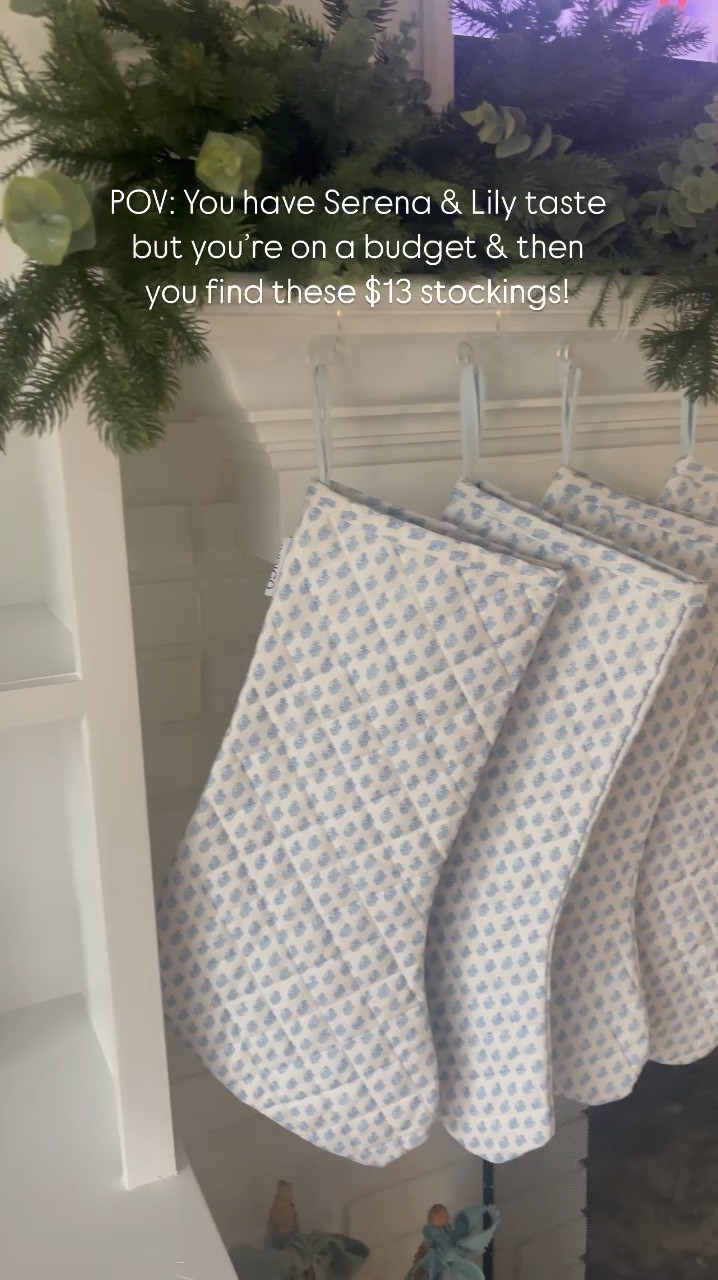 Say STOCKINGS for these blue and white artichoke print stockings that remind me of the Serena and Lily pattern. Also sharing the matching tree skirt✨ 

Classic coastal, coastal home, coastal Christmas, Serena and lily, look for less, blue and white, blue and white Christmas, holiday decor, seasonal, Christmas decor, budget friendly Christmas, coastal grandmillennial, coastal grand, homegoods, homegoods find 

#Coastal #blockprint #homegoods #grandmillennial #stockings

#LTKFindsUnder50 #LTKHoliday #LTKSeasonal
