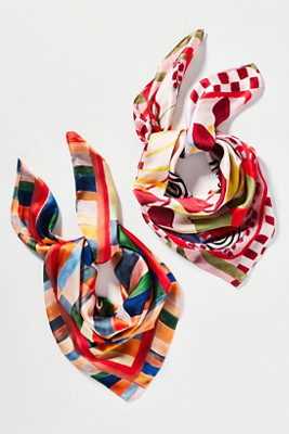 Abstract Print Hair Scarves, Set of 2 | Anthropologie (US)