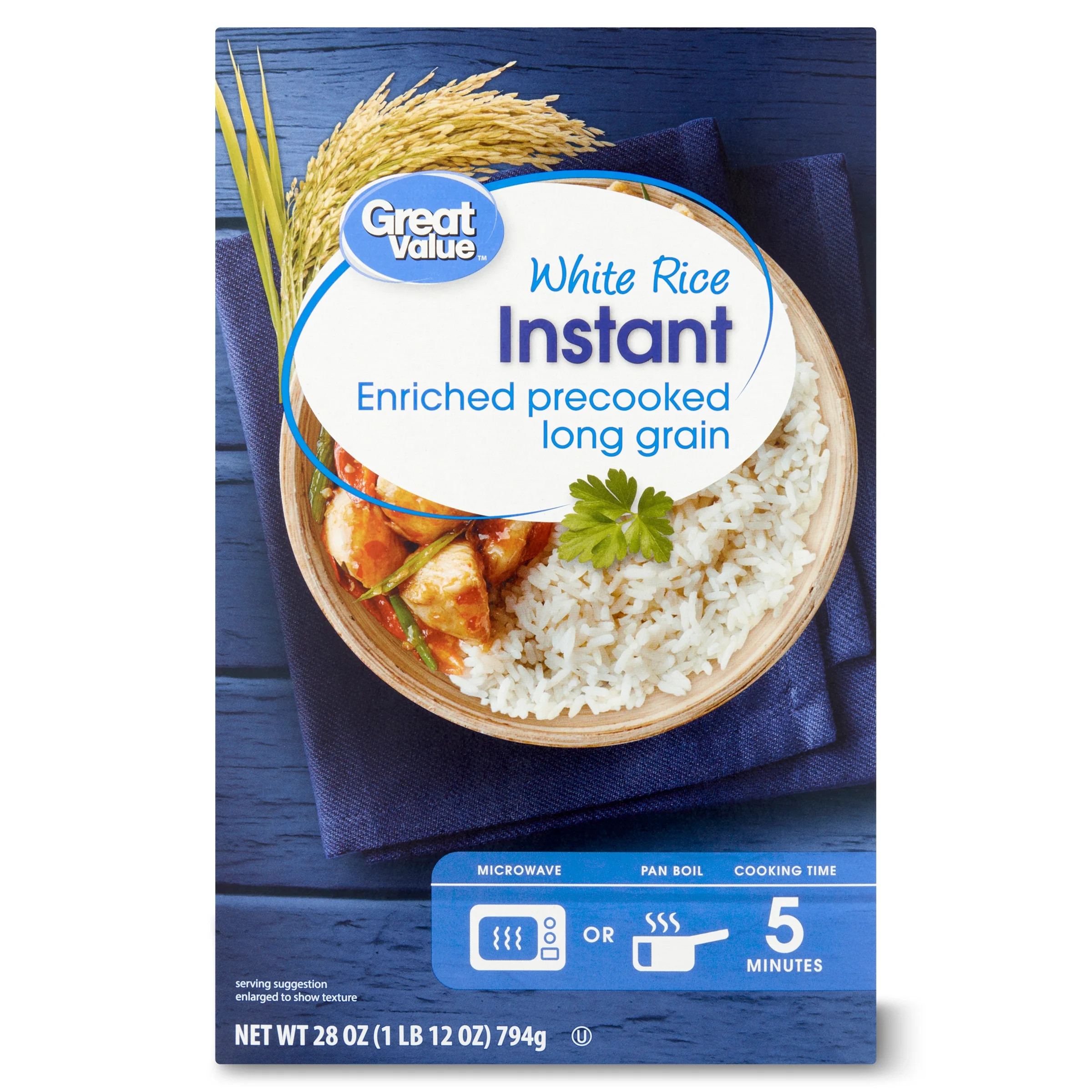 Great Value Instant White Rice, 28 oz | Walmart (US)