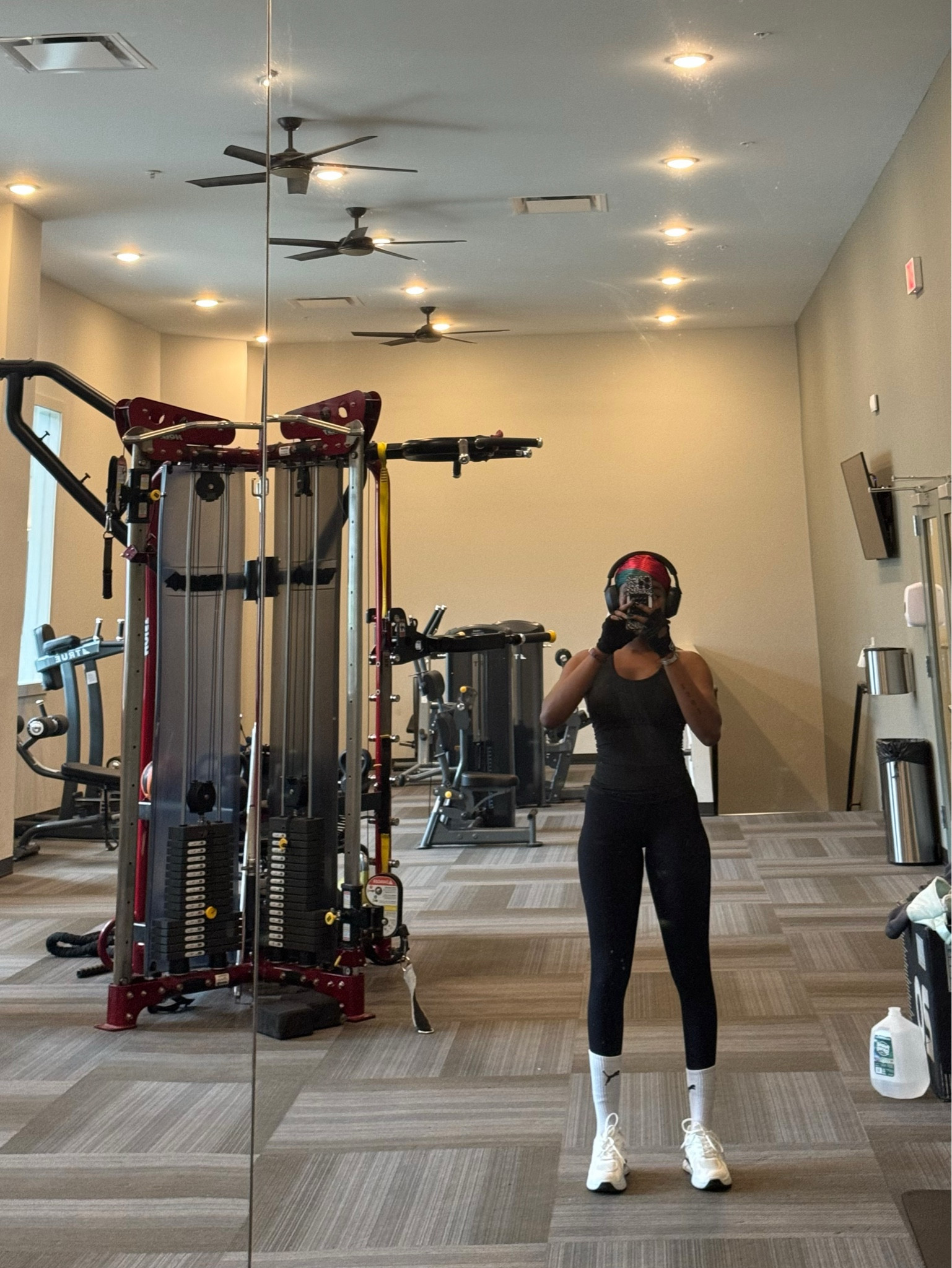 All black Comfy gym set, white tennis shoes and white socks  

#LTKFitness #LTKxPrimeDay #LTKActive