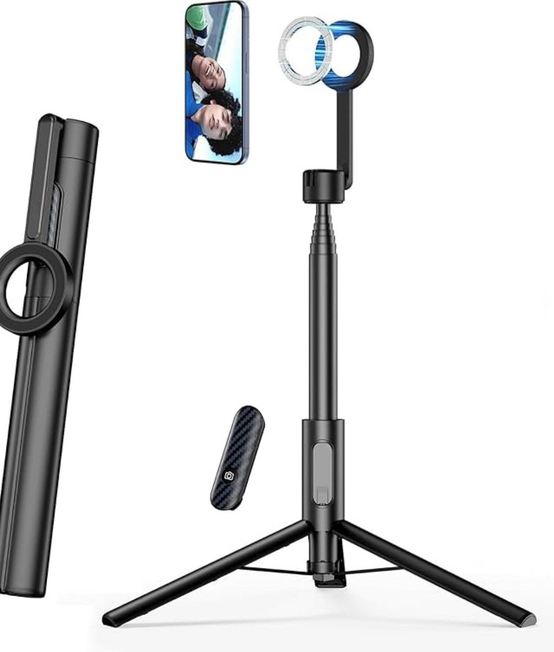 If you’re constantly handing your phone to someone else to “get the shot” — you need this tripod in your life 🙌  

This magnetic tripod has been a total game changer for me. It snaps right on, extends super tall (hello full-body shots), and comes with a remote so you can actually be in the moment instead of behind the camera.  

Whether you’re a mom trying to capture everyday memories, a content creator filming on the go, or just someone who’s tired of awkwardly propping your phone up on random objects… this is one of those things you’ll use way more than you think.  

Lightweight, compact, and honestly just makes life easier. Linked for you 🤍

#LTKdayinmylife #LTKmomlife