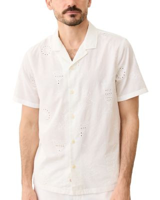 Eyelet Regular Fit Camp Shirt | Bloomingdale's (AU)