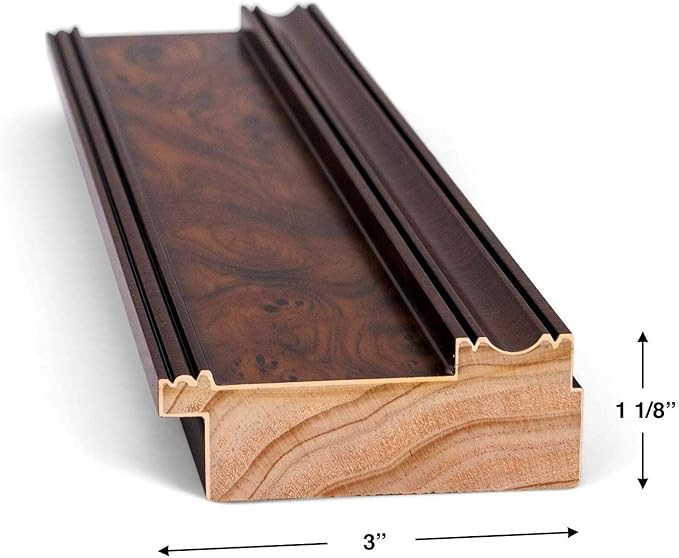 Deco TV Frames - Burlwood Smart Frame Compatible ONLY with Samsung The Frame TV (50", Fits 2021-2... | Amazon (US)