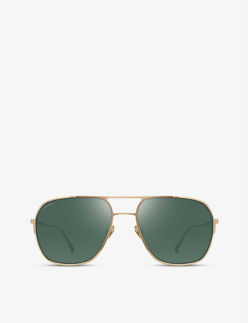 Maranello pilot-frame metal sunglasses | Selfridges