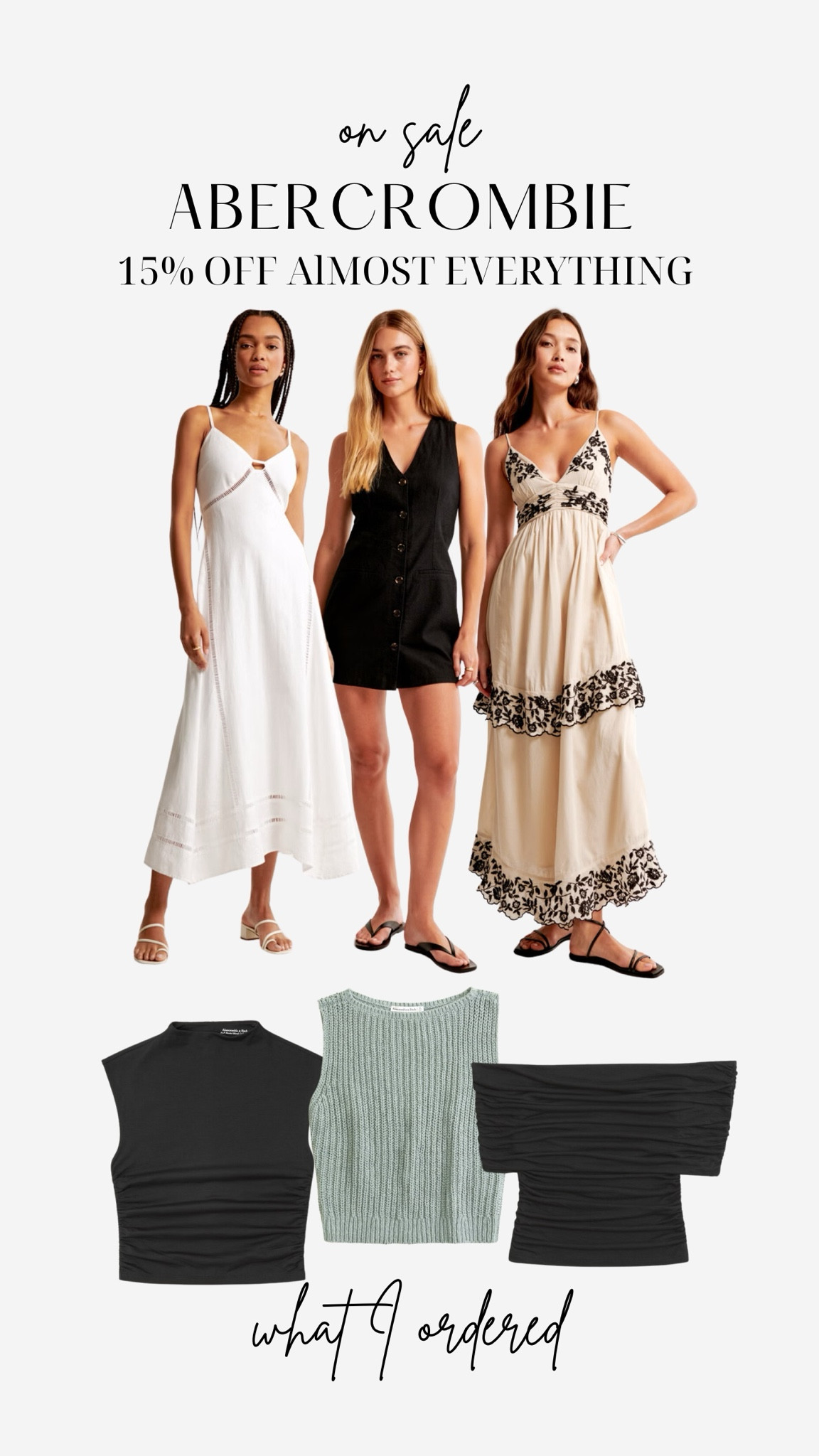 15% off almost everything at Abercrombie! 

#LTKFindsUnder50 #LTKStyleTip #LTKSaleAlert