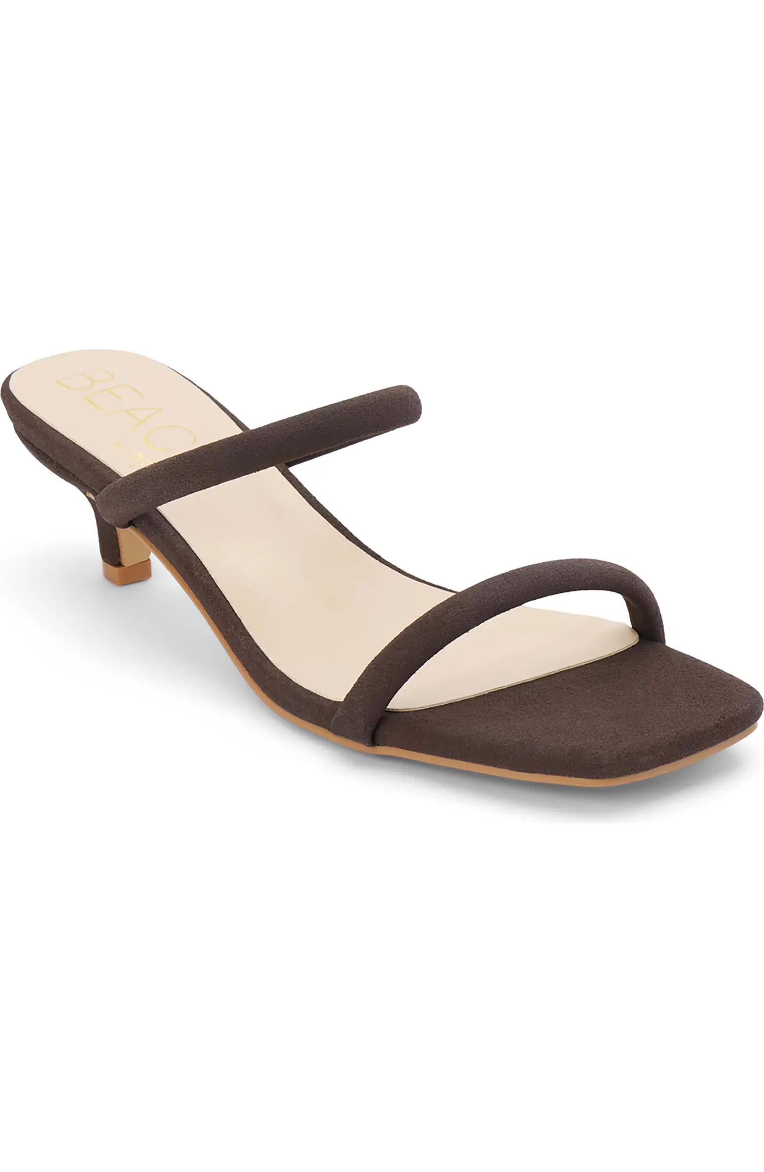 Red Kitten Heel Sandal (Women) | Nordstrom