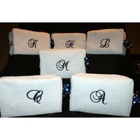 Personalized Large Cosmetic Bags, Make Up Monogrammed Bag, Wedding Party Gift, Travel Organizer | Etsy (US)