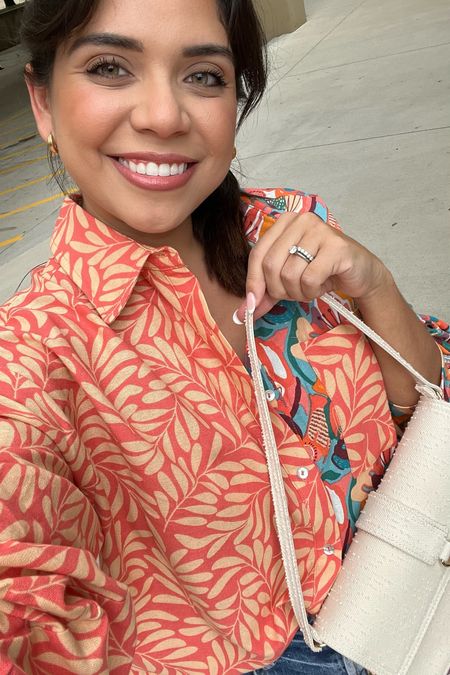 Loving this orange top! Wearing M for an oversized look! 

#LTKstyletip
