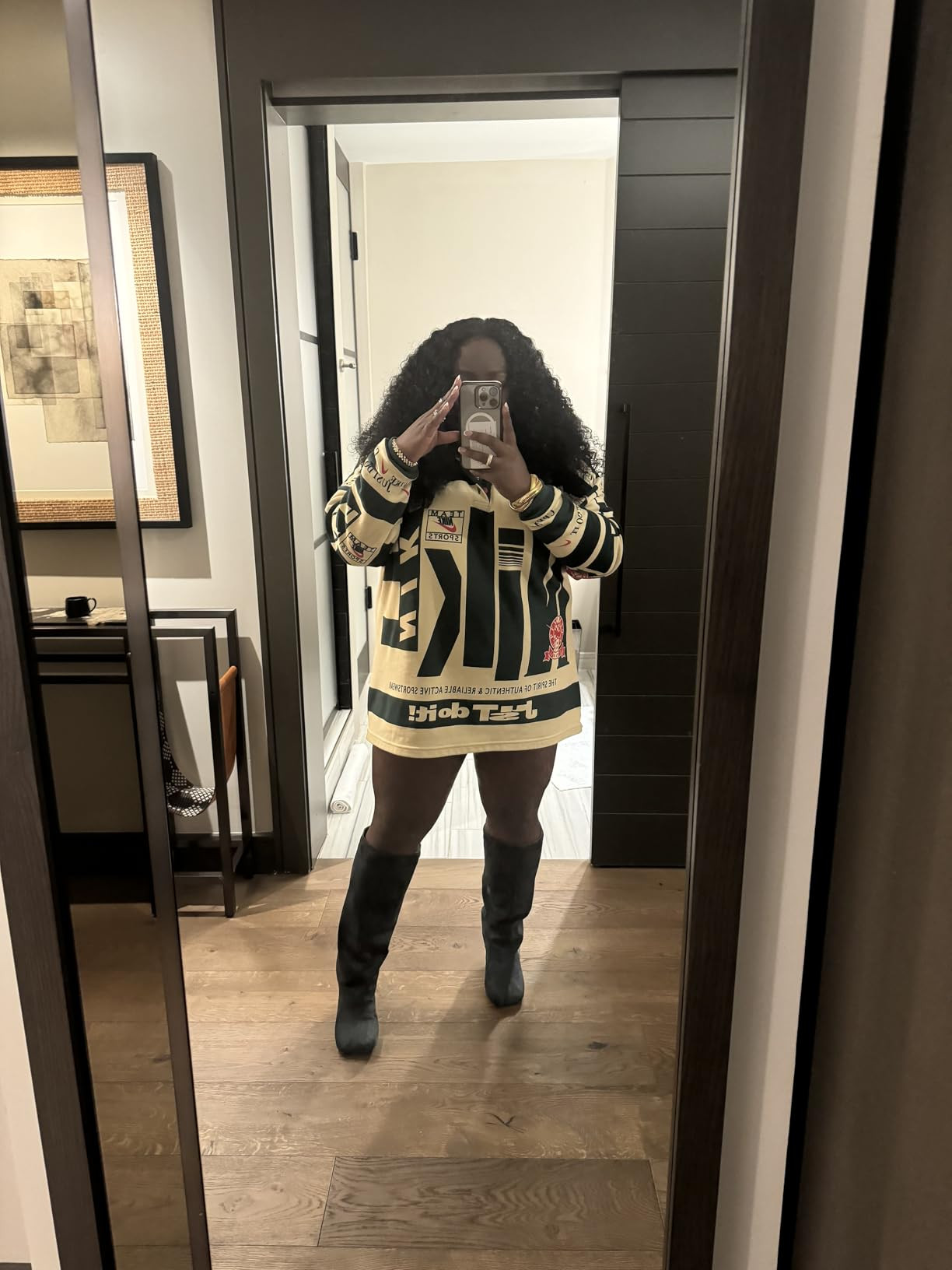 Knee High Boots for Women Faux Suede Wide Calf Square Toe Tall Stiletto Kitten High Heels Thigh L... | Amazon (US)