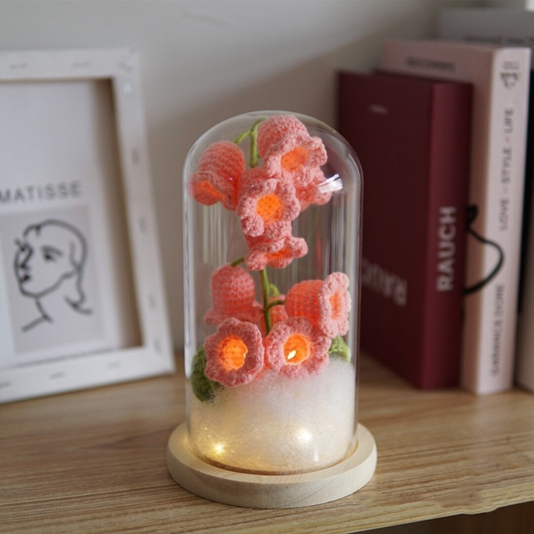 Crochet Flower Lamp Crochet Lily Lights Lily of the Valley - Etsy | Etsy (US)