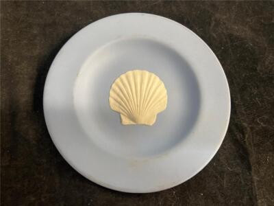Wedgwood Pottery Shell Trinket Dish Blue Jasperware | eBay US