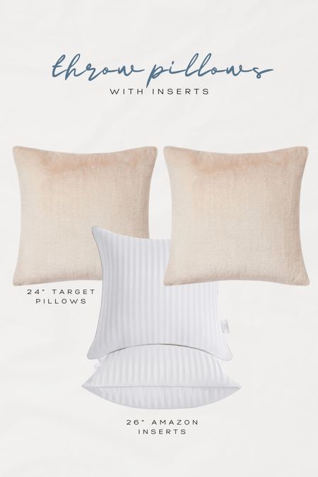 my target throw pillows look 100x better with these Amazon pillowinserts! Go a size up in the inserts to get a fuller sturdy pillow

#LTKfindsunder50 #LTKhome