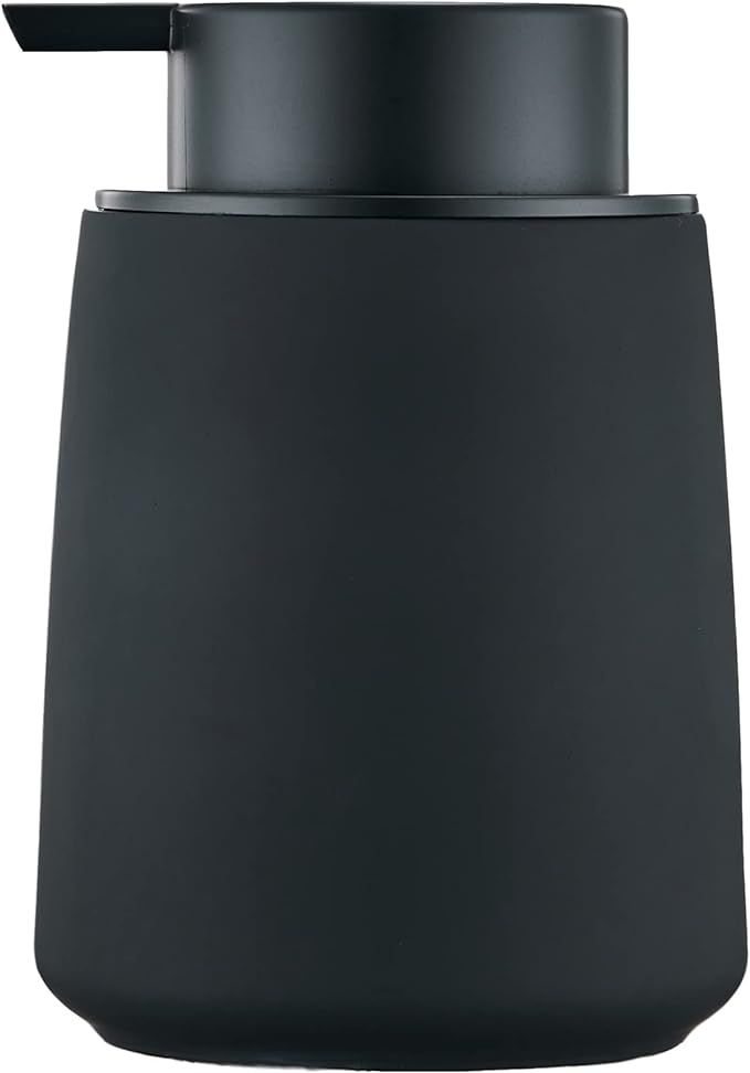 12Oz Black Soap Dispenser - Ceramic Lotion Hand Soap Dispenser for Bathroom with Easy-to-Press Pu... | Amazon (US)