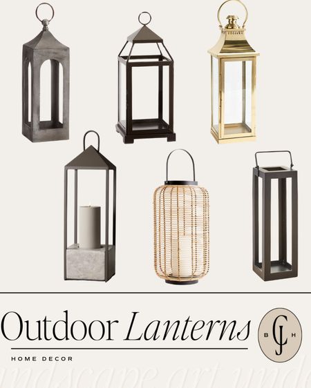 Outdoor lanterns perfect for a front porch or back patioo