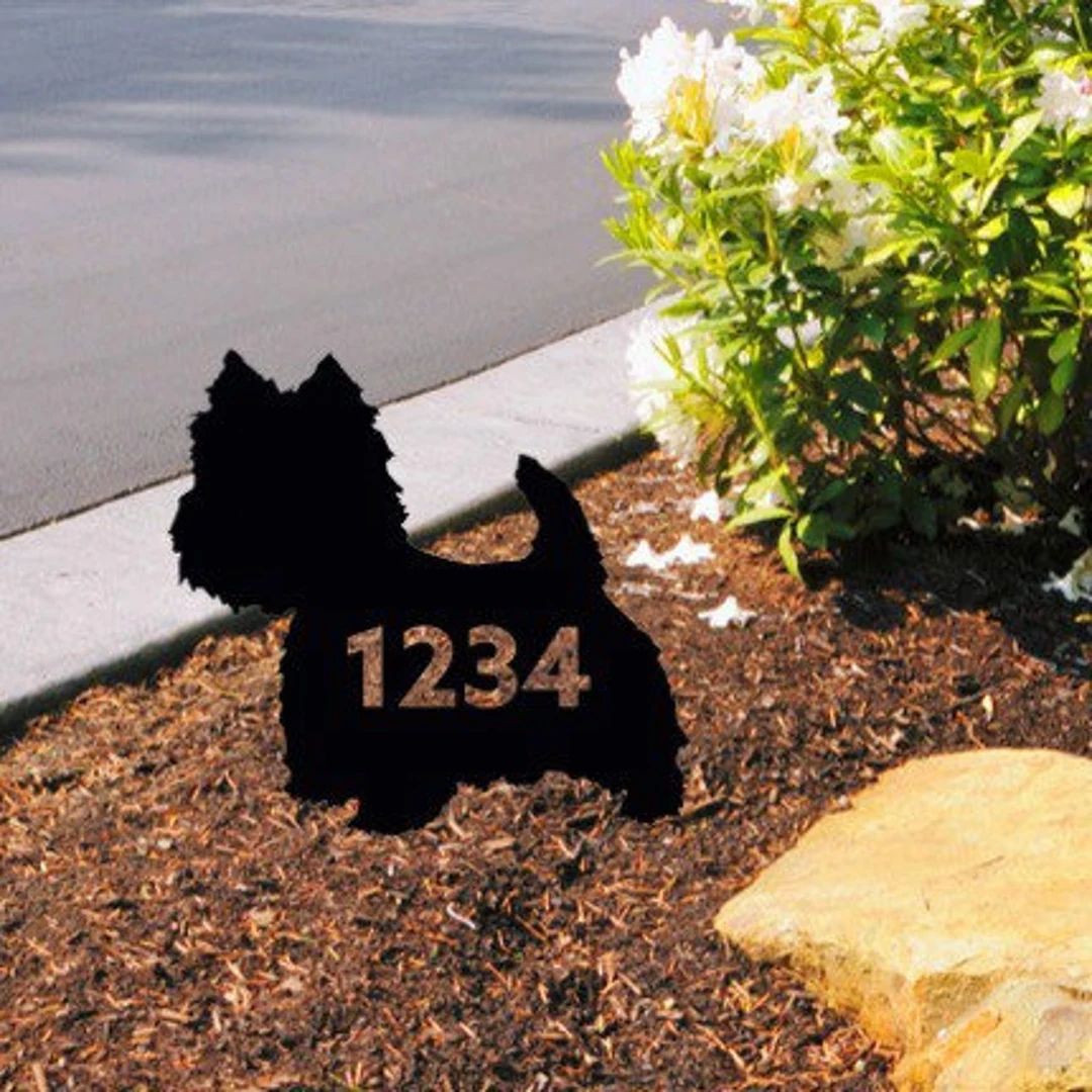 Westie House Number Sign West Highland Terrier Custom House Number - Etsy | Etsy (US)