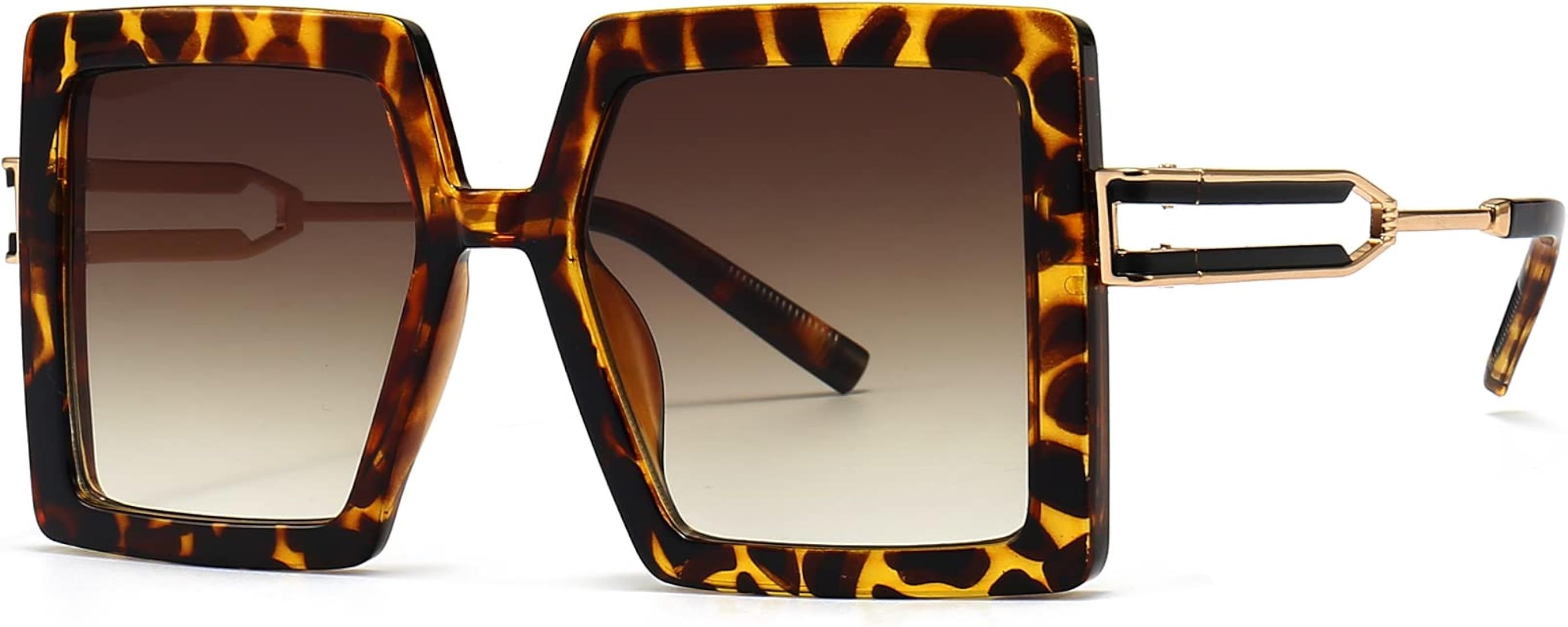 AIEYEZO Oversized Sunglasses for Women Square Fashion Big Large Frame Sun Glasses UV400 Protectio... | Amazon (US)
