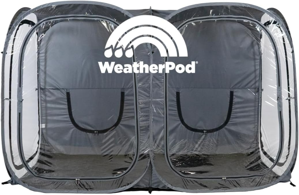 WeatherPod® Side-by-Side™ 2-Person Pop-Up Sports Shelter | Amazon (US)
