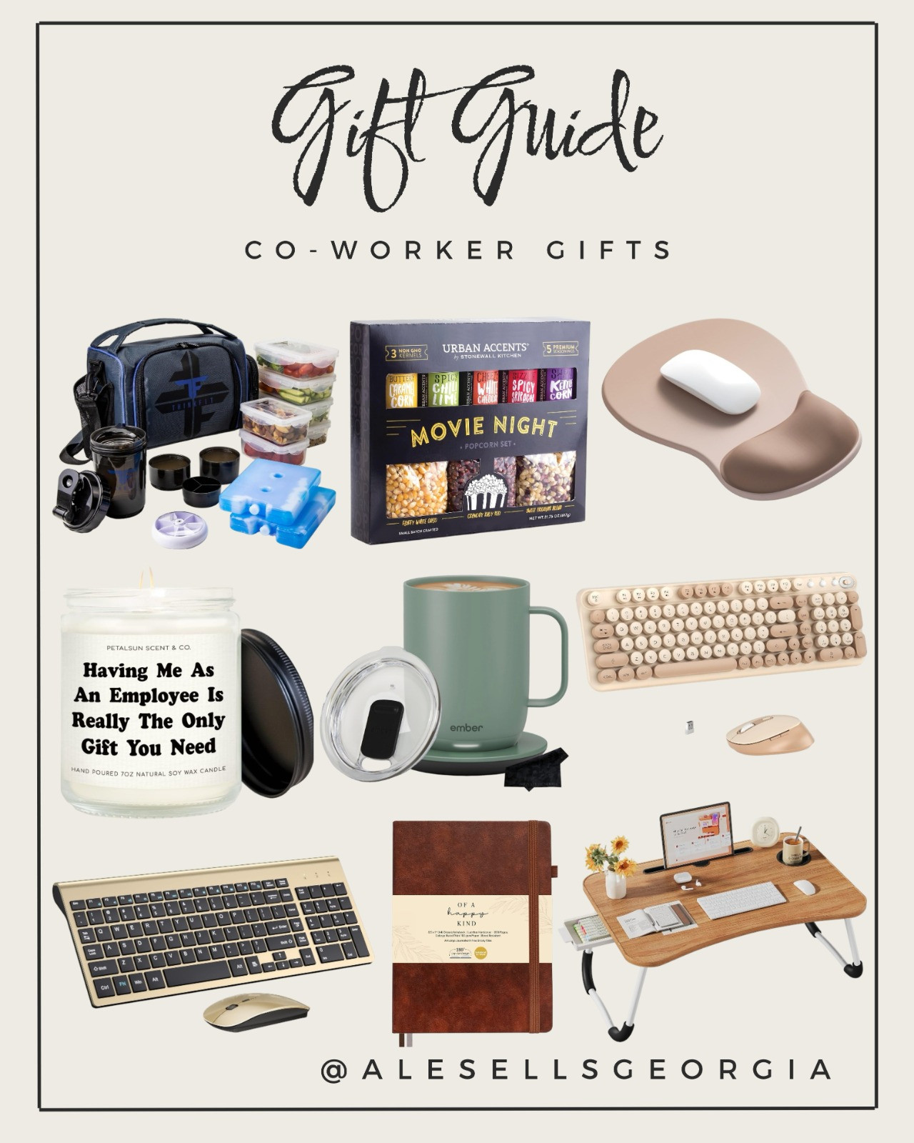 🎁 Gift Guide for Co-Worker Gifts! 🧑‍💻 Find the perfect office present with a fun candle, Ember mug, ergonomic mouse pad, chic keyboards, or a handy laptop desk for working from home.

#CoworkerGifts #OfficeLife #WfH 

 #LTKGiftGuide #LTKHome #LTKSaleAlert