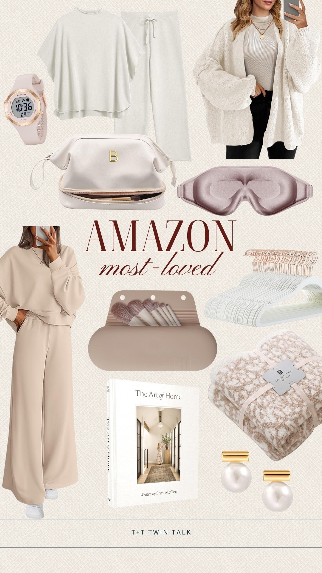 Amazon pieces we are loving! If you are looking for comfy items we love the eye mask, cheetah print blanket, and matching sipping sets! Other great finds are the hangers, silicone makeup brush holder, and the coffee table book! 


#LTKGiftGuide #LTKHoliday #LTKSeasonal