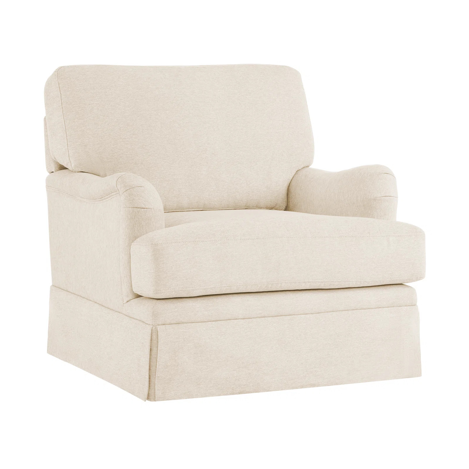 32.7'' Skirted Swivel Accent Arm Chair For Living Room, Bedroom | Wayfair North America