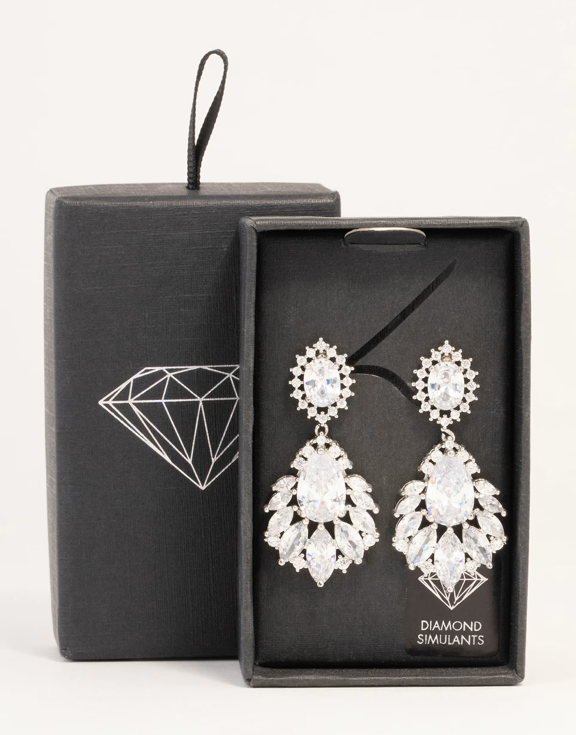 Lovisa Statement crystal cluster drop in silver | ASOS | ASOS (Global)