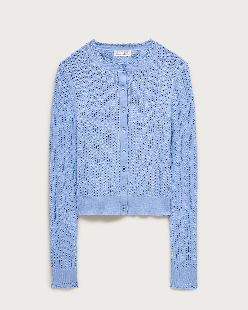Jackie pointelle cardigan in premium ultra-fine cotton | J. Crew US