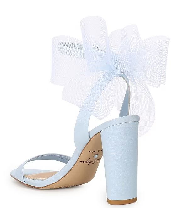 x Venita Aspen Amena Satin Bow Back Dress Sandals | Dillard's