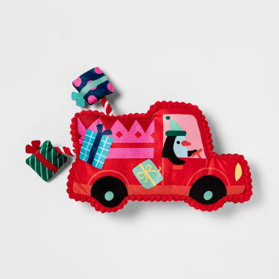 Truck with Rope Plush Dog Toy - Red - Wondershop™ | Target