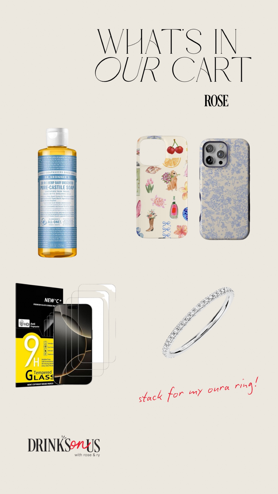 Products mentioned in S02: Episode 6 of Drinks On Us, “Whats In Your Cart?” segment!! 

#LTKFindsUnder50 #LTKBaby #LTKStyleTip