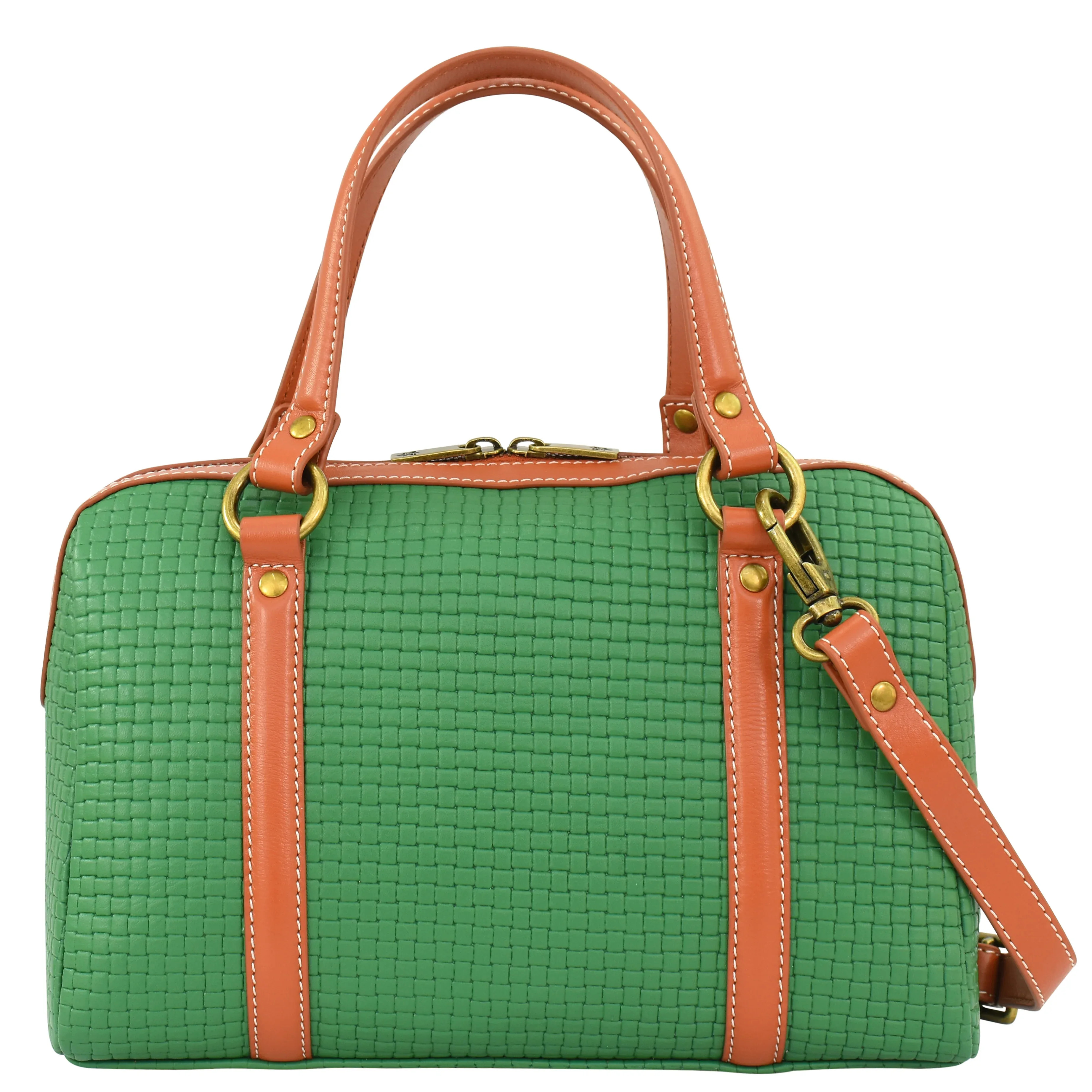 Heritage Leather Large Convertible Satchel - 8535 | Anuschka 