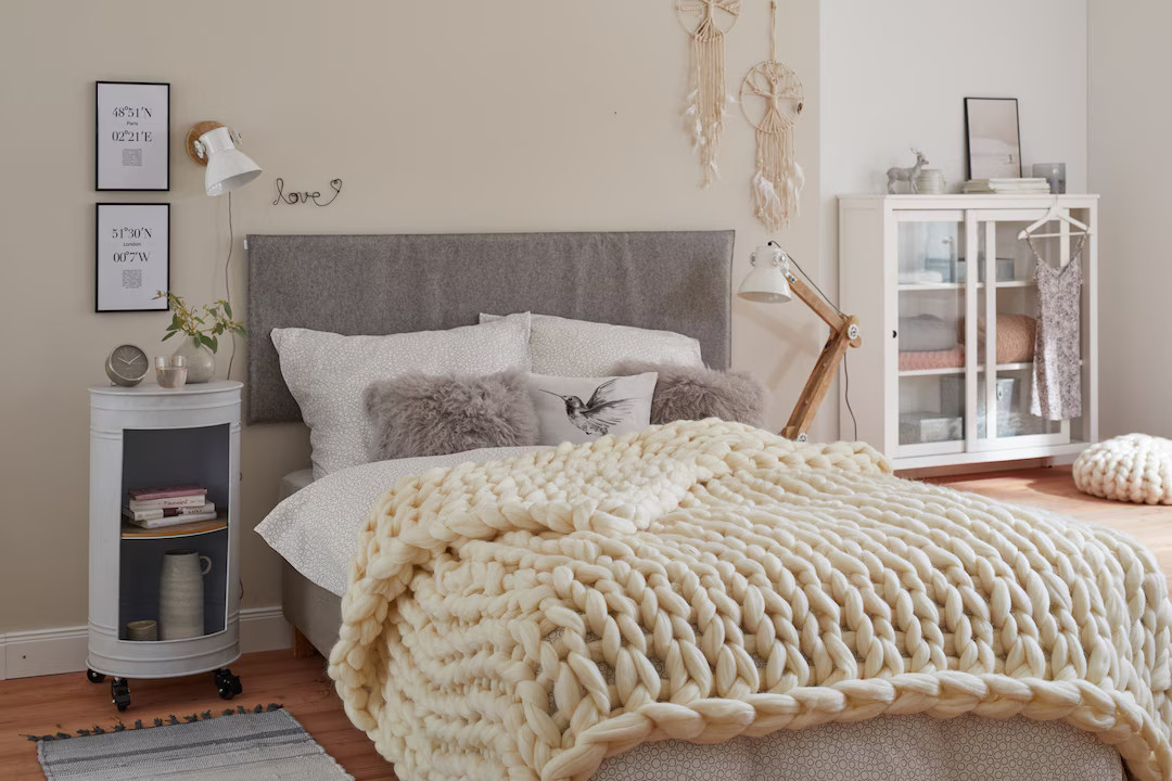 Giant Knit Blanket, Chunky Knit Throw, Arm Knit Chunky Blanket Made Of 100% Merino Wool Mothers D... | Etsy (US)