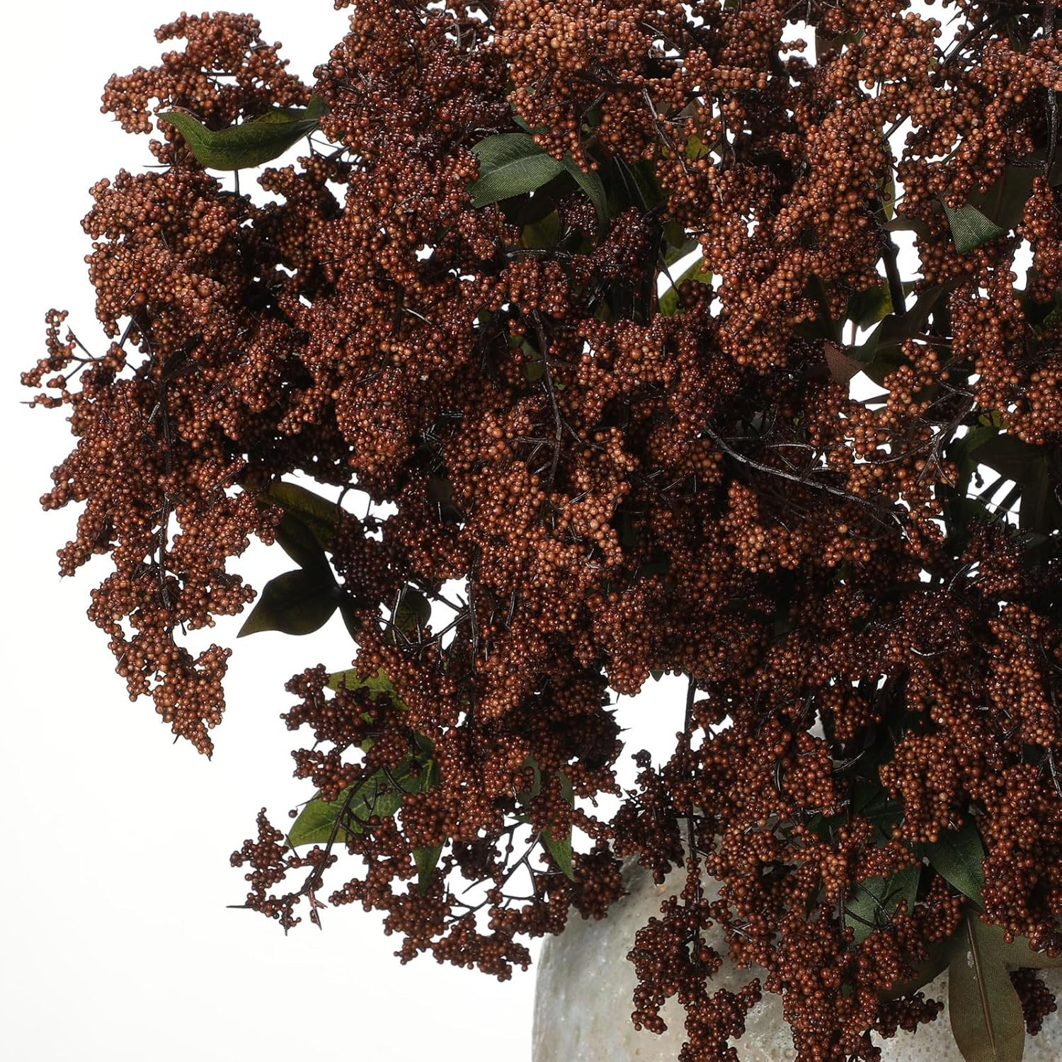 Zeyune 3 Pcs Fall Artificial Dusty Plum Stem Plum Sedum Berry Stem Autumn Faux Berry Picks Branch... | Amazon (US)