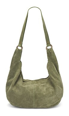 Free People Roma Suede Tote in Olive Moss from Revolve.com | Revolve Clothing (Global)