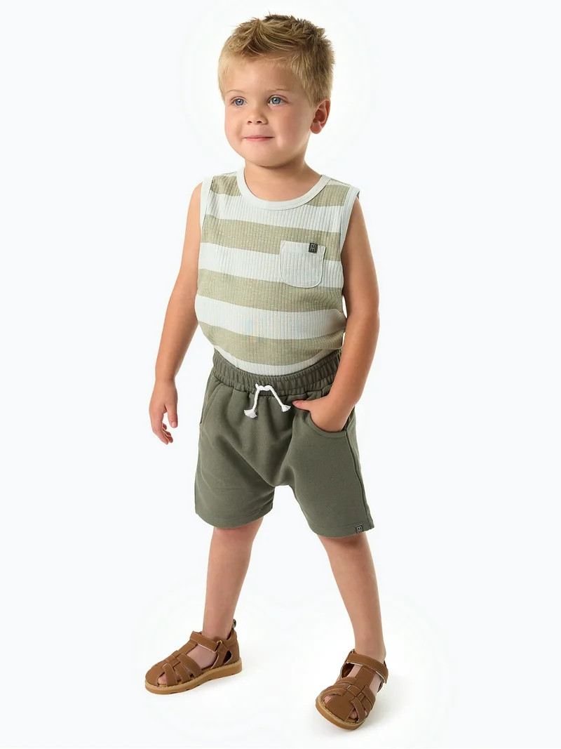 Modern Moments by Gerber Toddler Boy Organic Tank Top With Pockets, Sizes 12M-5T - Walmart.com | Walmart (US)