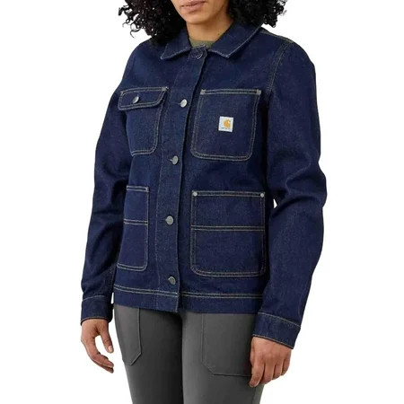Carhartt Relaxed Fit Denim Chore Coat (Womens Basin LG (Reg) One Size) | Walmart (US)