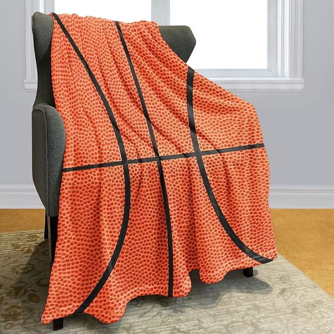 Basketball Texture Blanket 40" x 50", Gifts for Basketball Lovers, Boy Teen | Amazon (US)