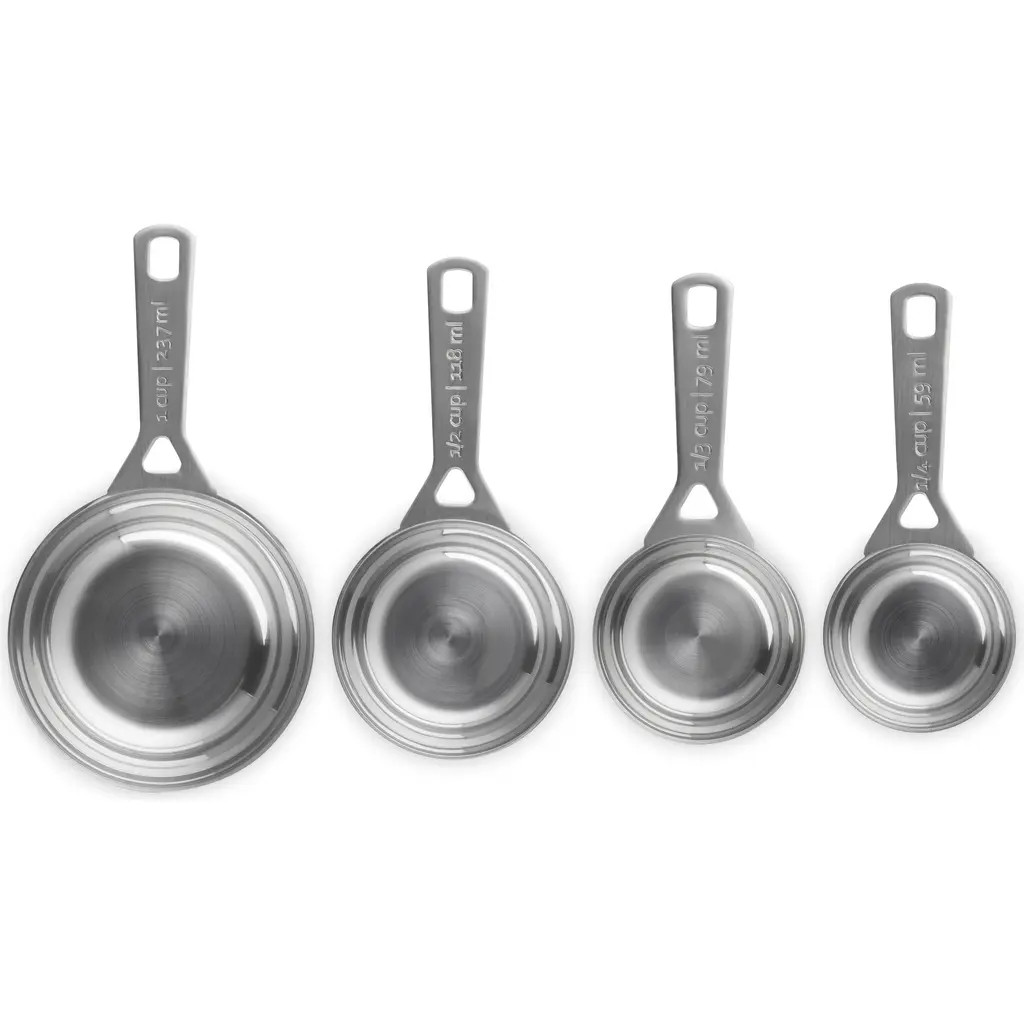 Le Creuset Set of 4 Measuring Cups in Silver at Nordstrom | Nordstrom