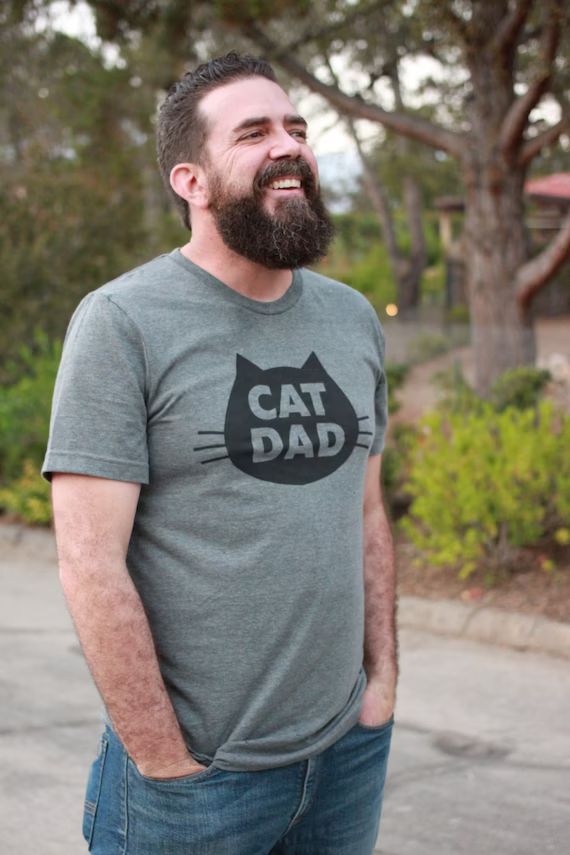 Cat Dad, The Original Cat Dad T-Shirt, Cat Dad Shirt, Cat Daddy, Unisex Cat Dad T-Shirt, Gift fro... | Etsy (US)