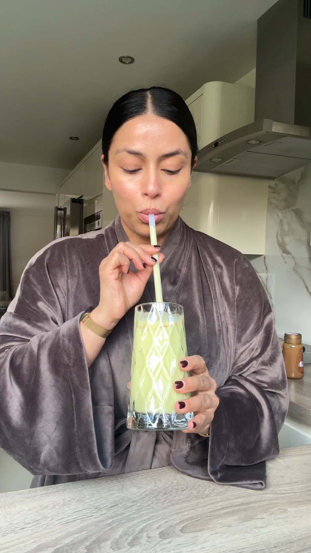 2 ingredient Avocado Milkshake using my Ninja Creami Deluxe! 

1 large avocado 
Almond milk 
Add any topping of your choice 
Use the milk shake function and enjoy! 

#LTKfitness #LTKhome #LTKeurope