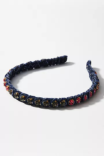 Lele Sadoughi Ombré Cosmos Rhinestone Strand Headband | Anthropologie (US)