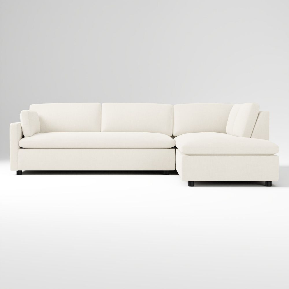 Marin 2-Piece Bumper Chaise Sectional (114") | West Elm (US)