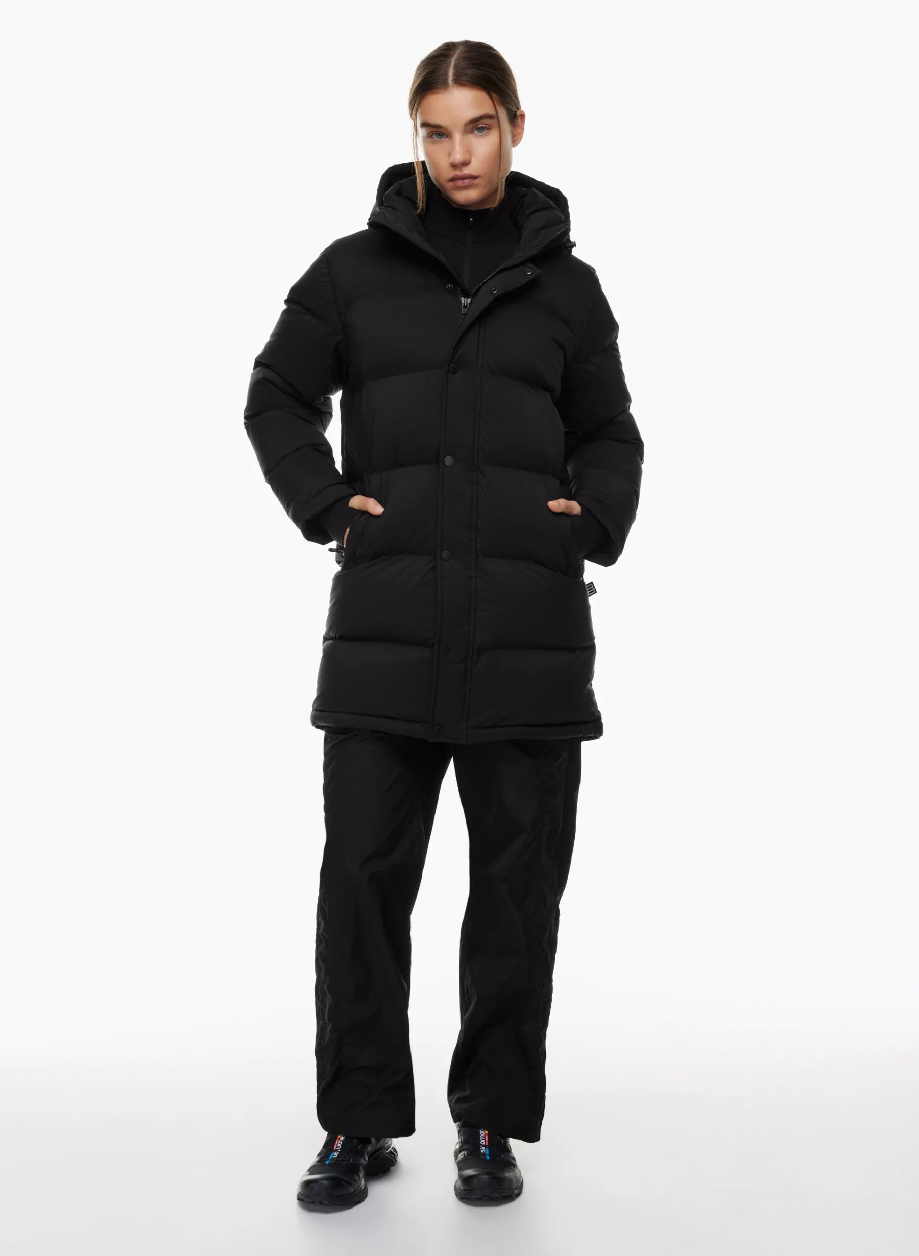 cliMATTE™ Japanese ripstop mid-length goose down puffer jacket | Aritzia
