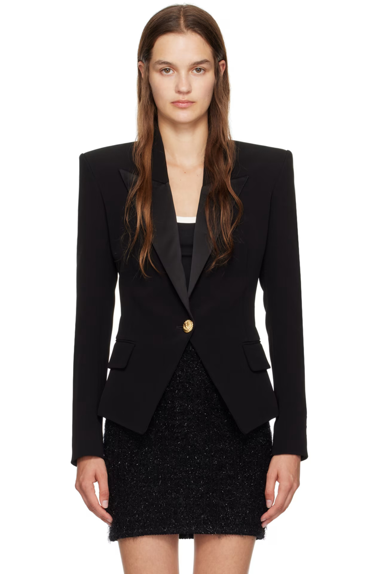 Black Single-Button Blazer | SSENSE