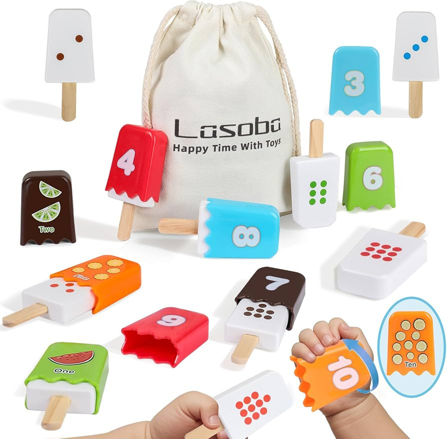 1-10 Number Matching Ice Cream Toy - 20 Pcs, Fun Number Toys for Kids, Toddler Number Learning To... | Amazon (US)