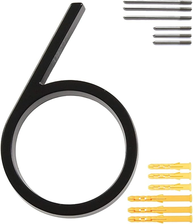 5’’ Floating House Number Modern House Numbers- Matte Material zinc Alloy Home Address Number... | Amazon (US)