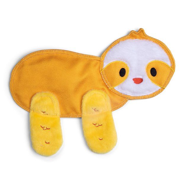 The Dodo Stuffingless Sloth Dog Crinkle Chew Toy, Yellow, Durable Ballistic Nylon Dog Toy | Walmart (US)