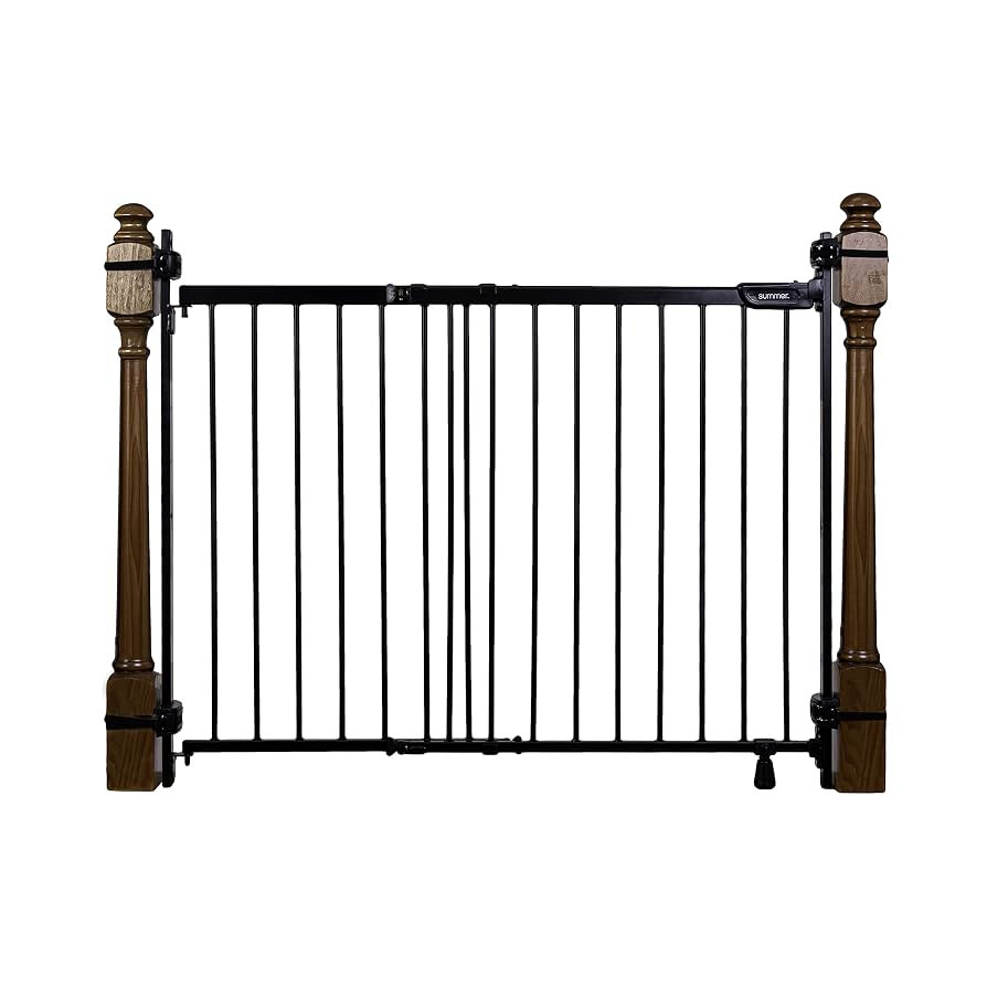 Summer Infant Metal Banister & Stair Safety Baby Gate, 31'-46' Wide, 32.5' Tall, Banister & Wall ... | Amazon (US)