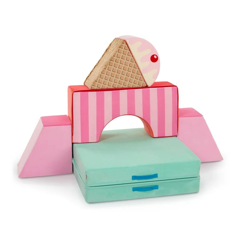 Battat Cloud Castle Sweet Retreat Foam Fort Building 6 Piece Set Indoor Soft Climbing Blocks for ... | Walmart (US)